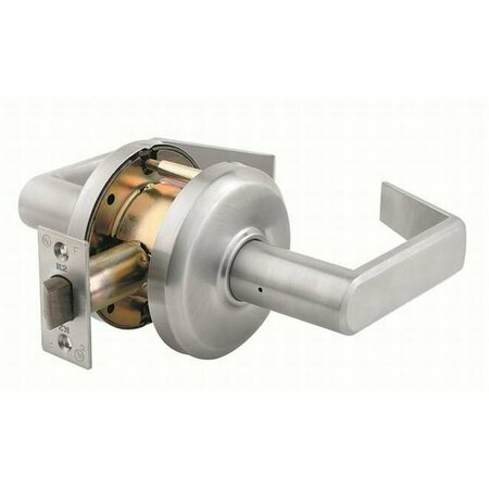 DORMAKABA COMMERCIAL HDWE Dormakaba Commercial Hardware Sierra Passage Lock, 2-3/4in Backset and ASA Strike Satin Chrome QCL230E626